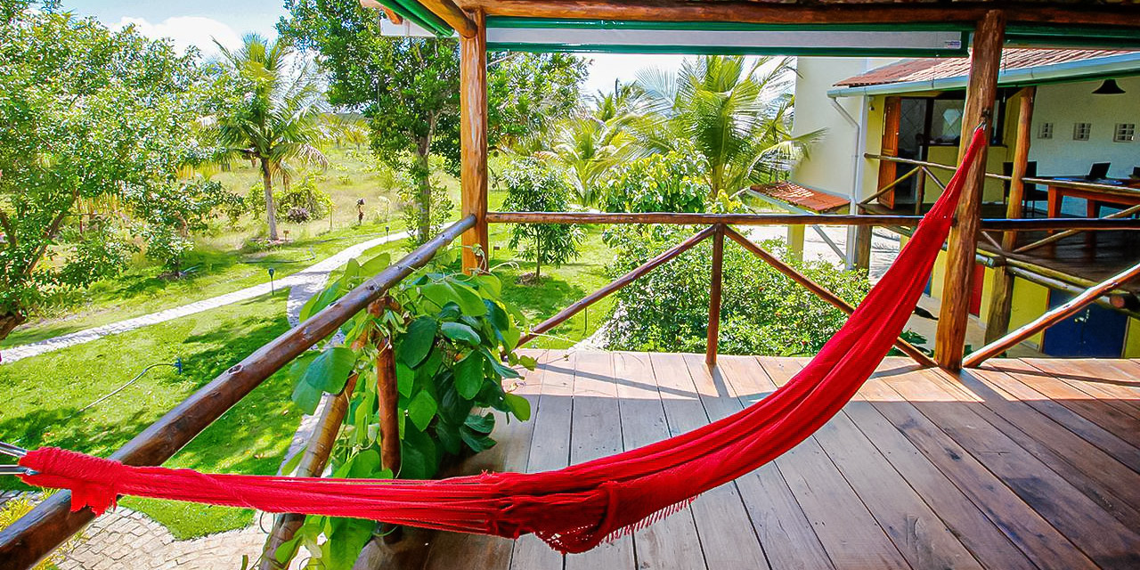 view from veranda pousada eco jardim